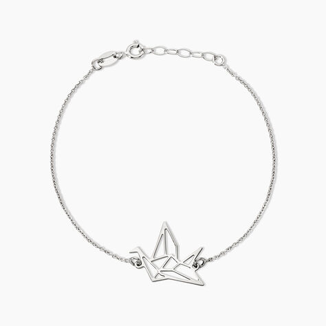 Bracelet Colombe Argent Blanc - Bracelets fantaisie Femme | Marc Orian