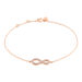 Bracelet Amita Argent Rose Oxyde De Zirconium - Bracelets chaînes Femme | Marc Orian