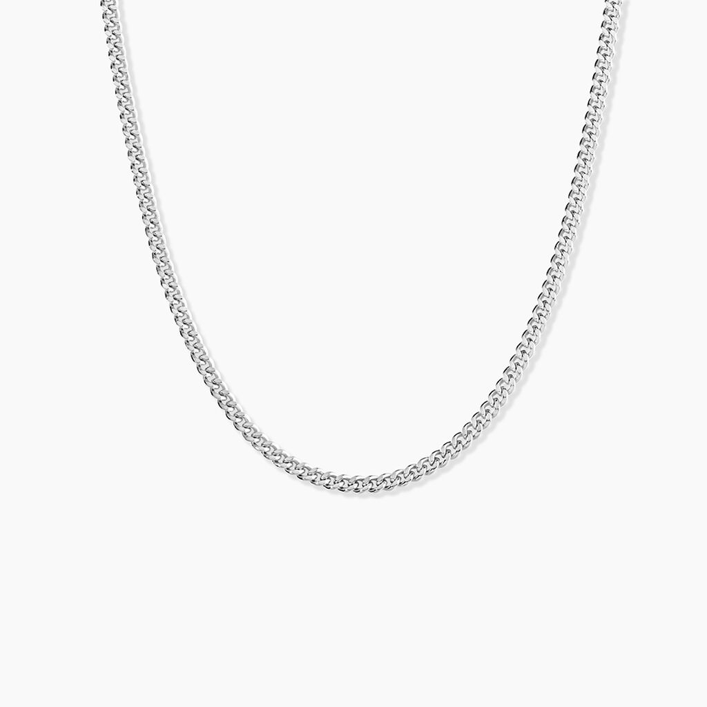 Cha&icirc;ne Clementine Argent Blanc - Colliers fantaisie Femme | Marc Orian