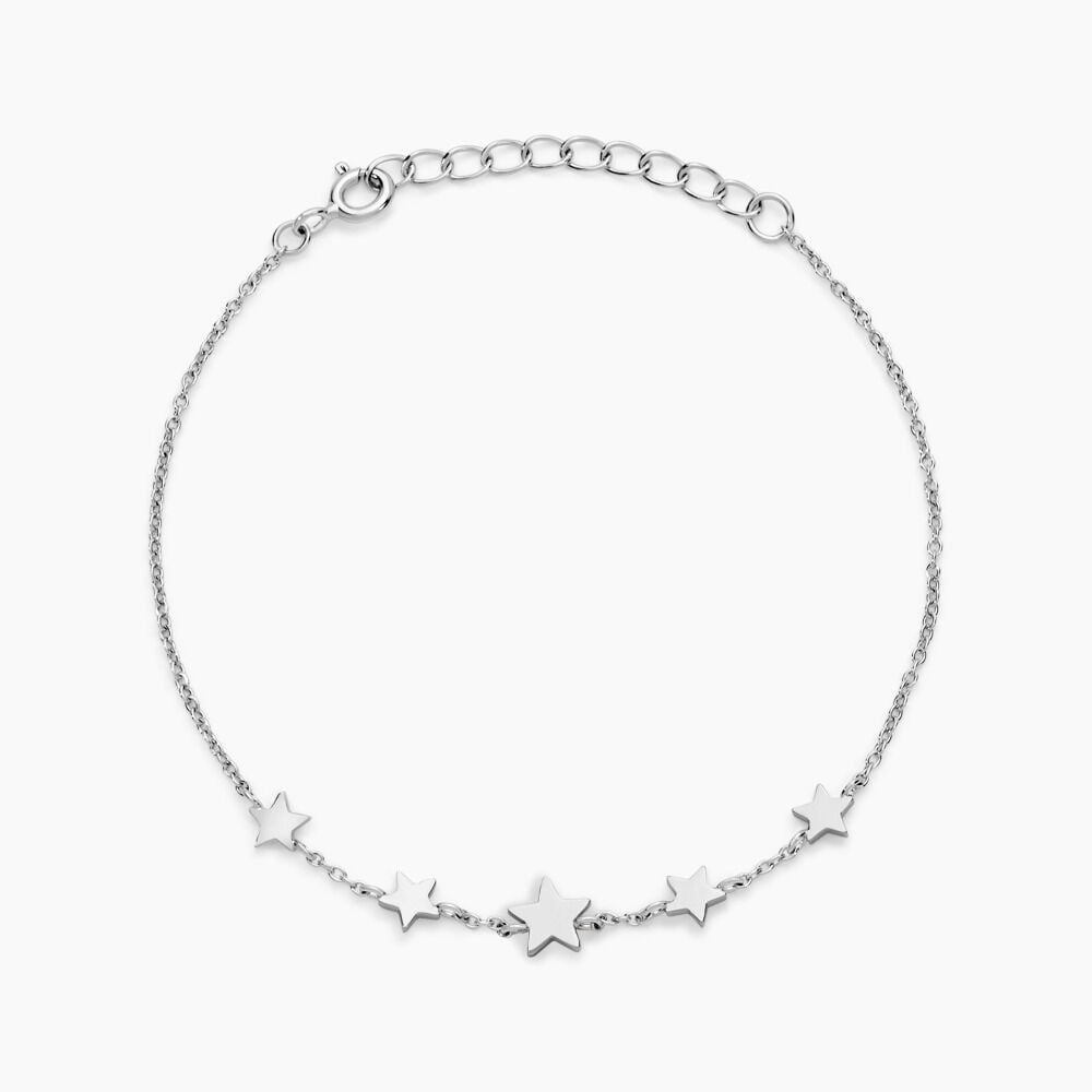 Bracelet Celesta Argent Blanc - Bracelets chaînes Femme | Marc Orian
