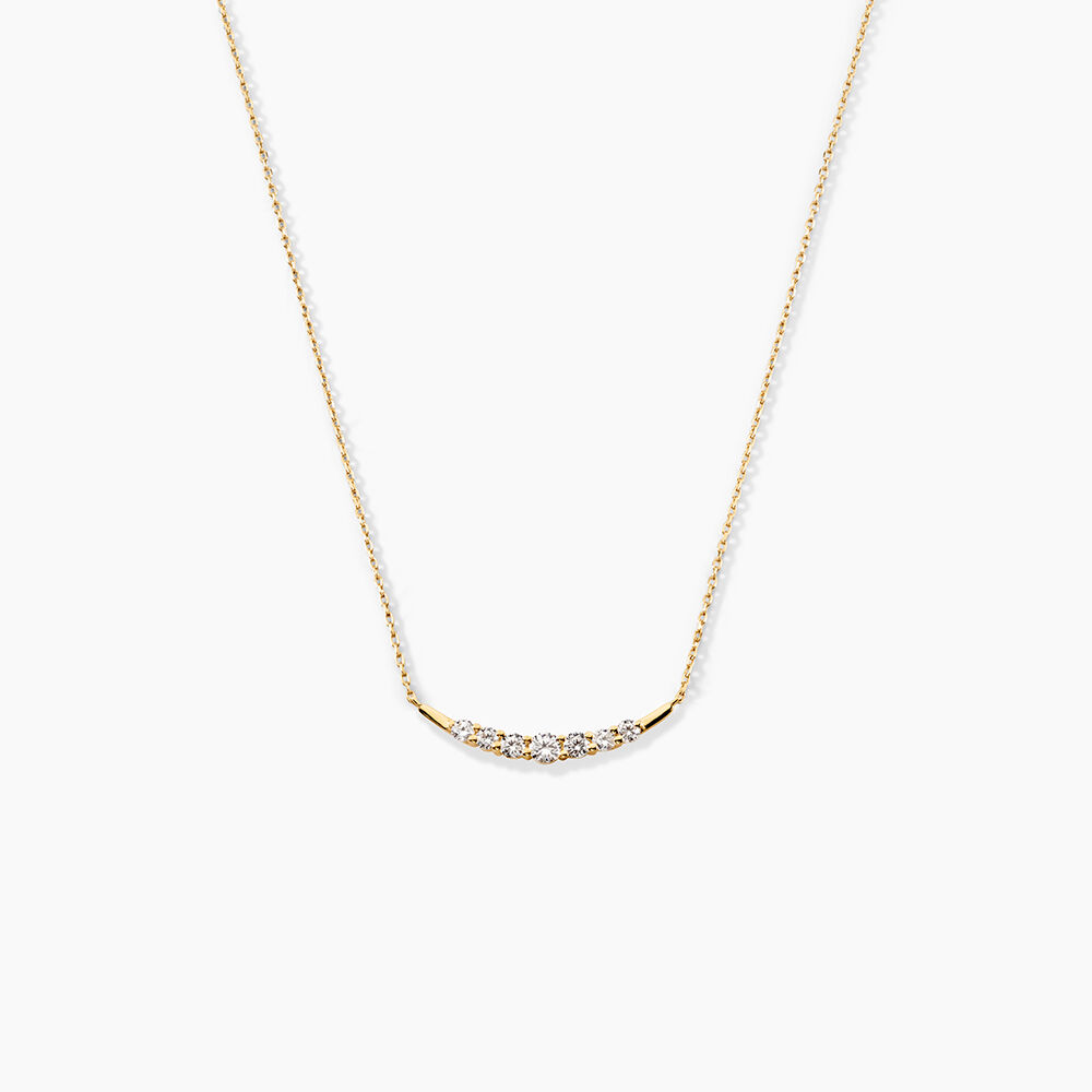 Collier Brannon Or Jaune Oxyde De Zirconium - Colliers avec pierres Femme | Marc Orian