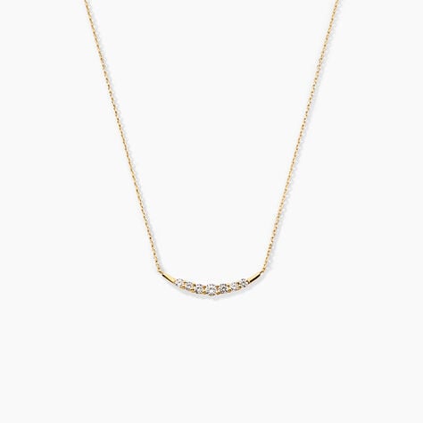 Collier Brannon Or Jaune Oxyde De Zirconium - Colliers avec pierres Femme | Marc Orian