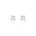 Boucles D'oreilles Puces Kate Or Blanc Diamant - Clous d'oreilles Femme | Marc Orian