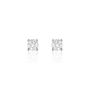 Boucles D'oreilles Puces Kate Or Blanc Diamant