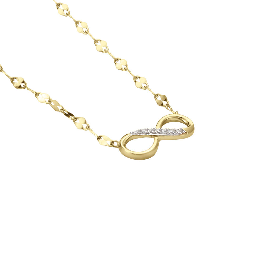 Collier Or Jaune Abegail Diamants - Colliers avec pierres Femme | Marc Orian