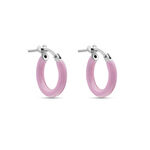 Cr&eacute;oles Argent Blanc Sadia - Cr&eacute;oles Femme | Marc Orian