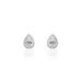 Boucles D'oreilles Puces Sylla Argent Blanc Oxyde De Zirconium - Puces Femme | Marc Orian