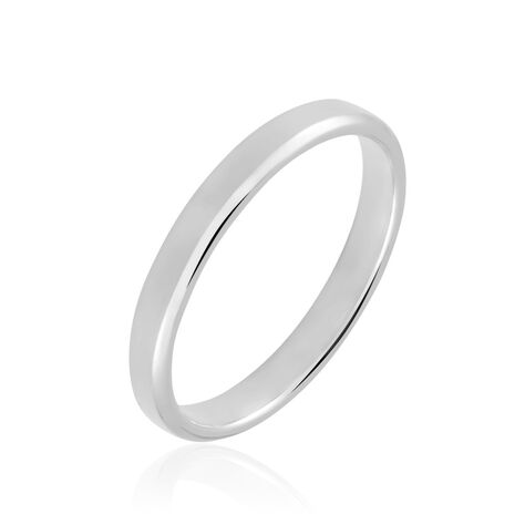Alliance Aristote Ruban Plat Palladium Blanc - Alliances duo Femme | Marc Orian