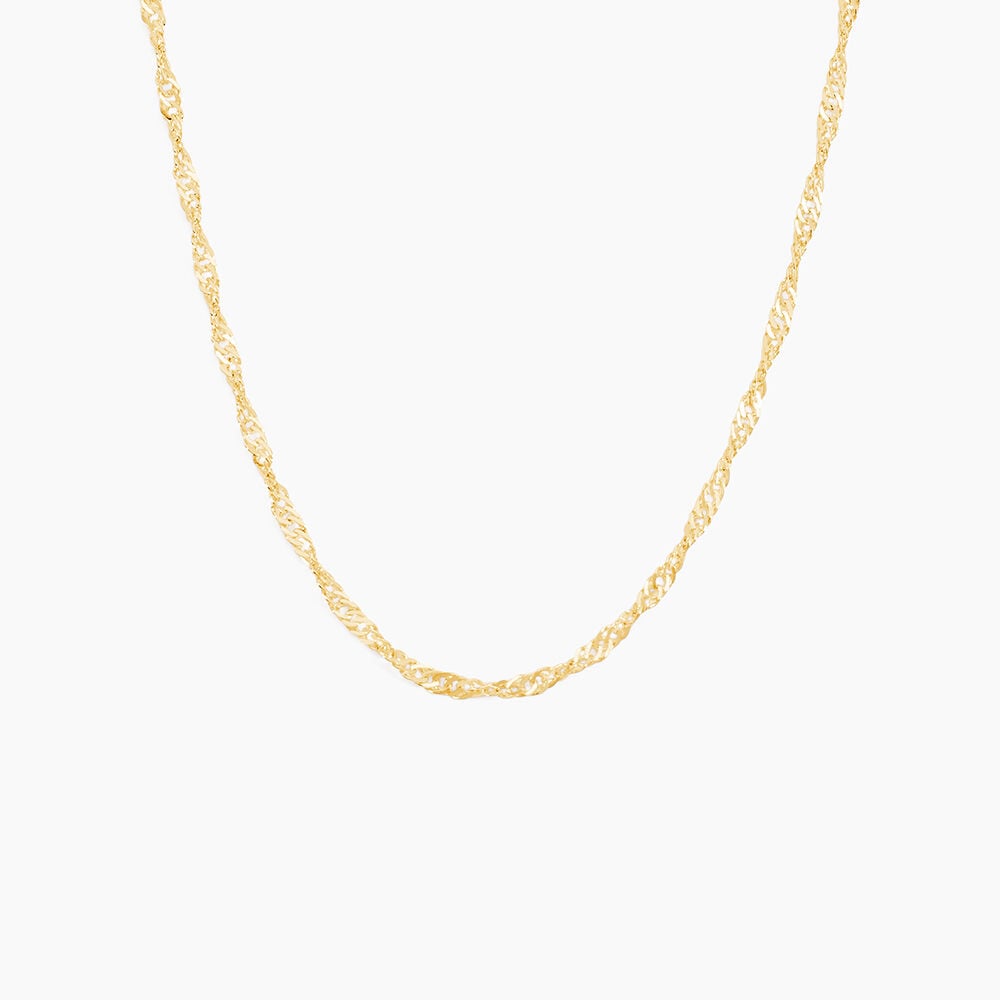 Chaîne Imanie Maille Singapour Or Jaune - Chaines Femme | Marc Orian