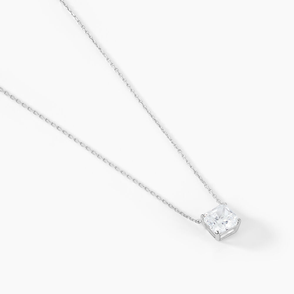 Collier Naziha Or Blanc Oxyde De Zirconium - Colliers avec pierres Femme | Marc Orian