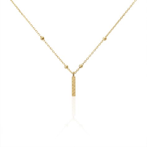 Collier Plaqu&eacute; Or Jaune Lettra - Colliers fantaisie Femme | Marc Orian