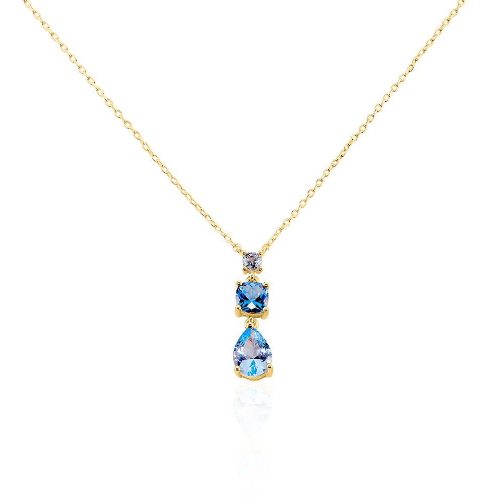 Collier Huffie Plaqué Or Jaune Pierre D'imitation - Colliers avec pierres Femme | Marc Orian