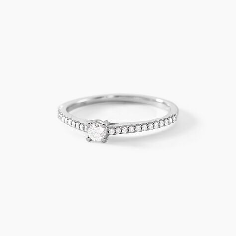 Bague Solitaire Or Blanc Nyala Diamants - Parures de mariage Femme | Marc Orian