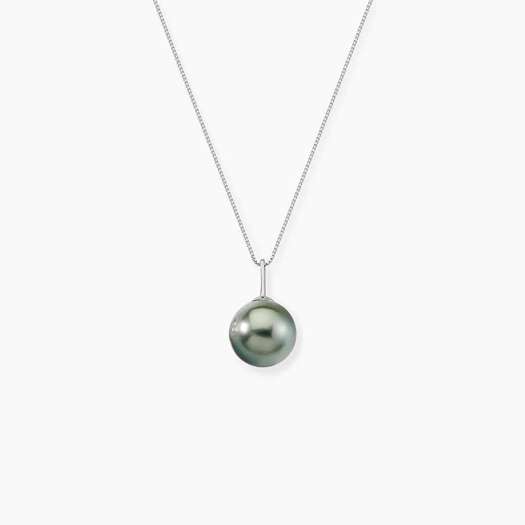 Collier Semi-baroque Or Blanc Perle De Culture De Tahiti - Colliers avec pierres Femme | Marc Orian