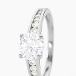 Bague Solitaire Tatjana Or Blanc Oxyde De Zirconium - Solitaires Femme | Marc Orian