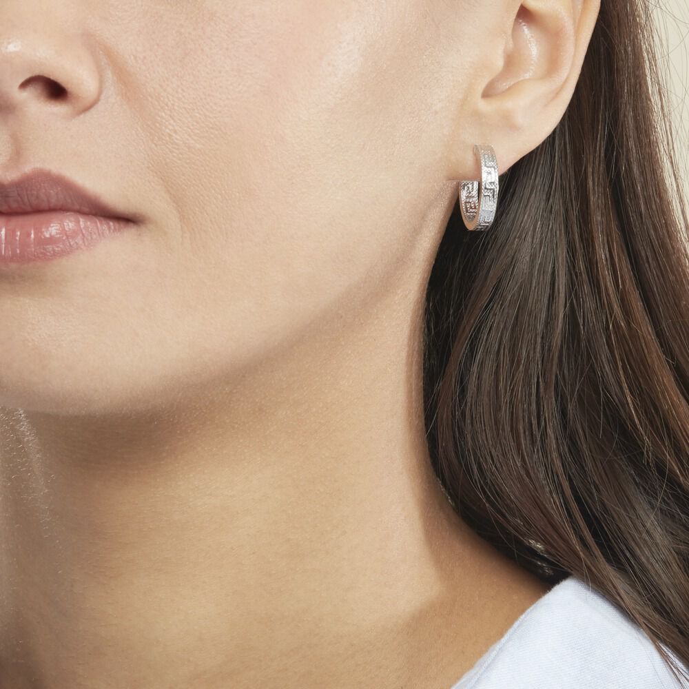 Créoles Ugenie Or Blanc - Créoles Femme | Marc Orian