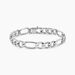 Bracelet Vivian Maille Alternee 1/3 Argent Blanc - Bracelets mailles Homme | Marc Orian