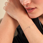 Bracelet Mayane Argent Blanc - Bracelets fantaisie Femme | Marc Orian