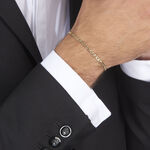 Bracelet Capucin Or Jaune Maille Marine Plate - Bracelets mailles Homme | Marc Orian