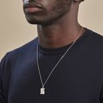 Pendentif Zodiaque Parchemin Argent Blanc - Bijoux personnalis&eacute;s Famille | Marc Orian