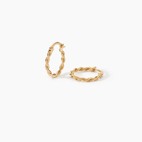 Cr&eacute;oles Lou Plaqu&eacute; Or Jaune - Cr&eacute;oles Femme | Marc Orian