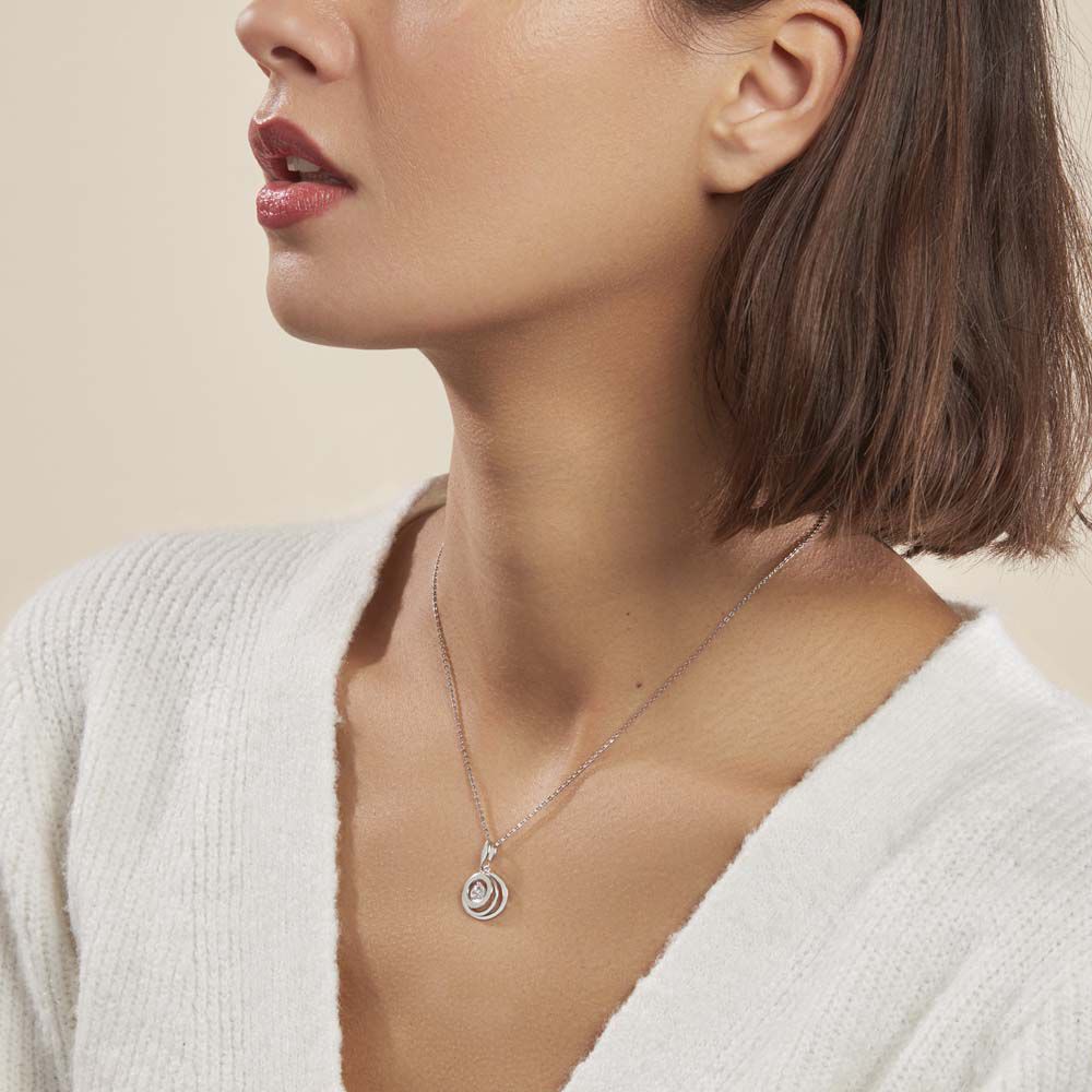 Collier Yoheved Argent Blanc Oxyde De Zirconium - Colliers avec pierres Femme | Marc Orian