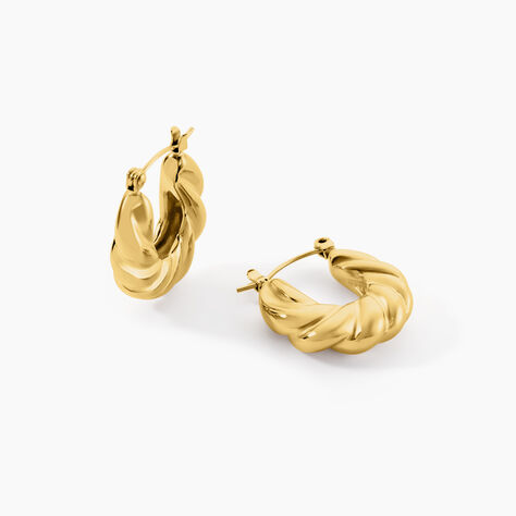 Créoles Melrose Acier Jaune - Créoles Femme | Marc Orian