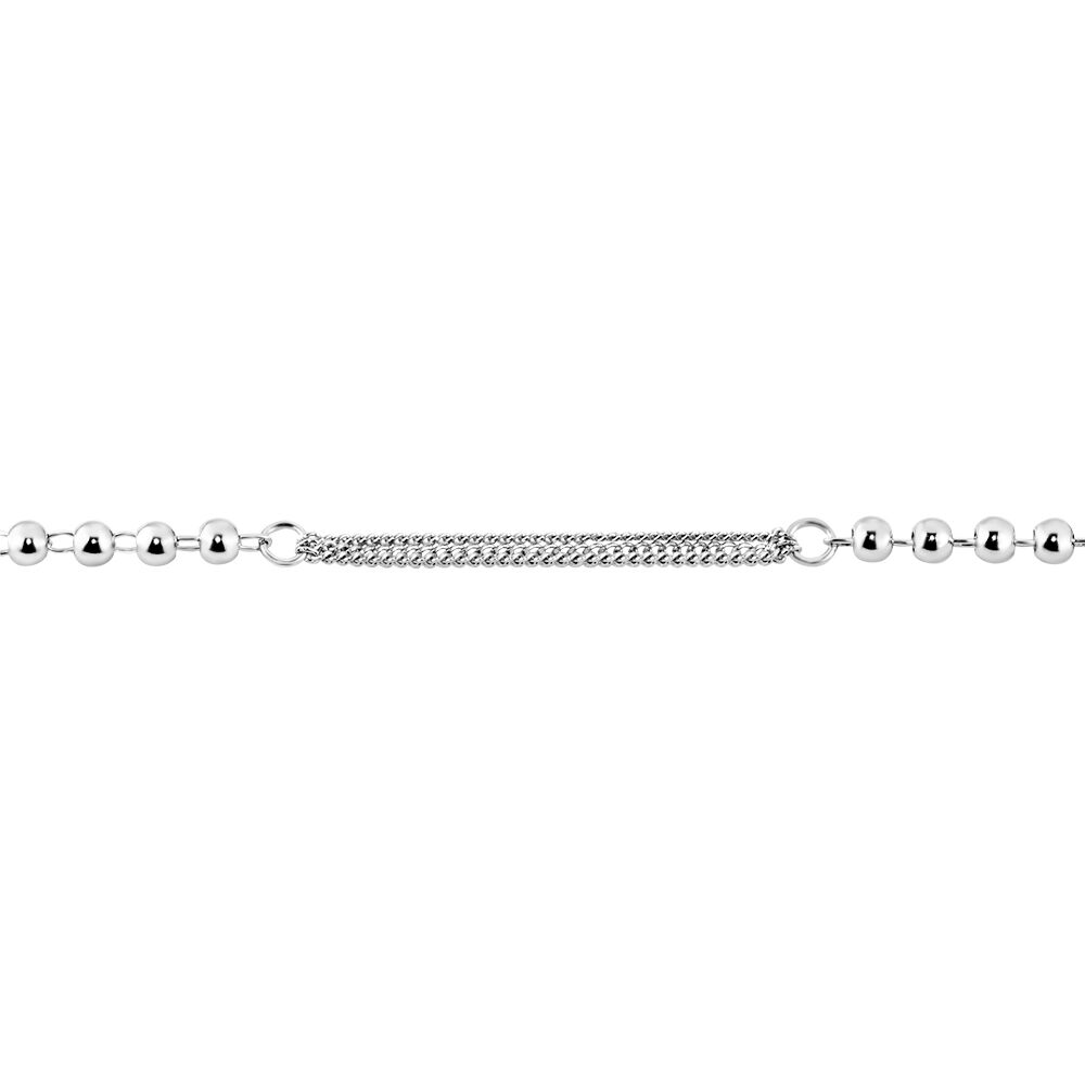 Bracelet Melodie Argent Blanc - Bracelets chaînes Femme | Marc Orian