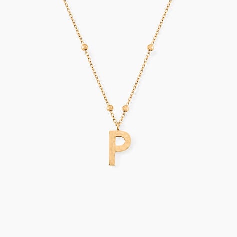 Collier Plaqu&eacute; Or Jaune Lettra - Colliers fantaisie Femme | Marc Orian