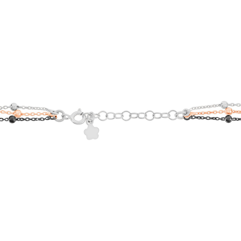 Bracelet Anfel Argent Tricolore - Bracelets chaînes Femme | Marc Orian