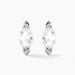 Boucles D'oreilles Puces Navette Argent Blanc Oxyde De Zirconium - Puces Femme | Marc Orian