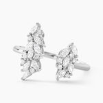 Bague Pr&eacute;cieux Flocon Argent Blanc Oxyde De Zirconium - Bijoux fantaisie Femme | Marc Orian