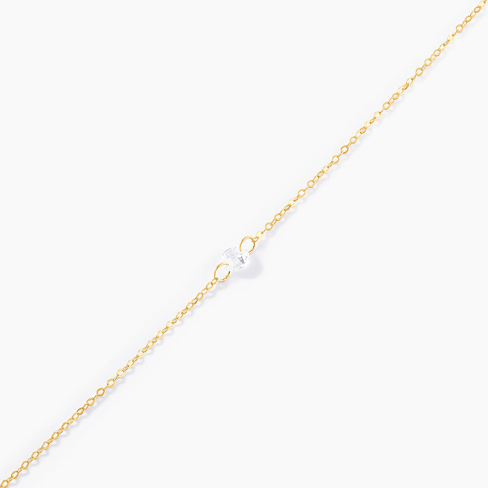 Bracelet Or Jaune Emilee Oxyde De Zirconium - Bracelets cha&icirc;nes Enfant | Marc Orian