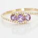 Bague Chloe Or Jaune Amethyste Et Oxyde De Zirconium - Bagues pierres fines Femme | Marc Orian