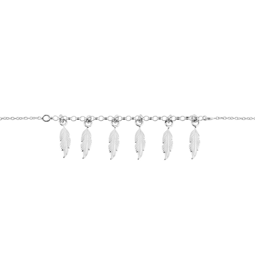 Bracelet Violka Argent Blanc - Bracelets chaînes Femme | Marc Orian