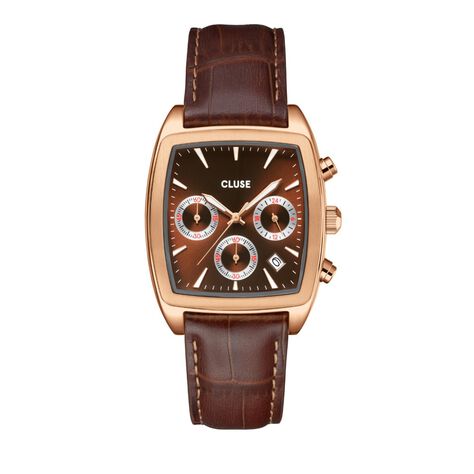 Montre Cluse Quartaut Chrono Marron - Montres &eacute;tanches Homme | Marc Orian