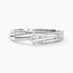 Bague Selene Or Blanc Diamant - Solitaires Femme | Marc Orian