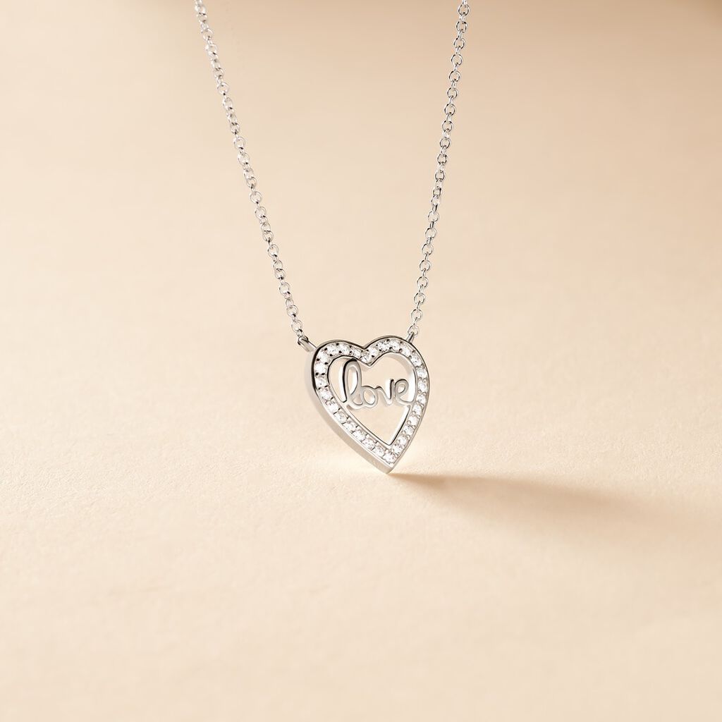 Collier Elansa Argent Blanc Oxyde De Zirconium - Colliers Femme | Marc Orian