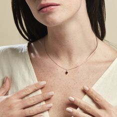Collier Or Rose Samanta Rhodolite - Colliers Femme | Marc Orian