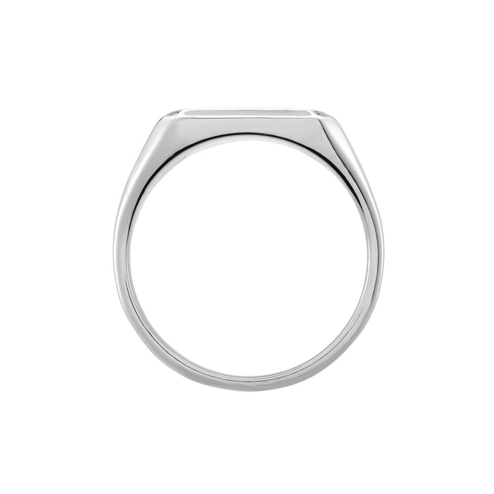 Chevalière Manny Argent Blanc - Chevalières Homme | Marc Orian