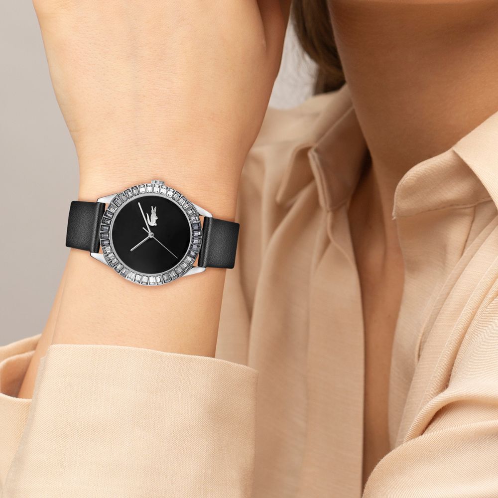 Montre Lacoste Ladycroc Noir - Montres étanches Femme | Marc Orian
