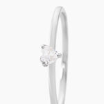 Bague Solitaire 1er Solitaire Argent Blanc Oxyde De Zirconium - Bijoux fantaisie Femme | Marc Orian