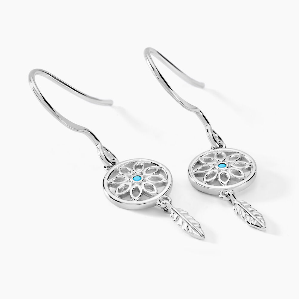 Cr&eacute;oles Islene Argent Blanc Oxyde De Zirconium - Cr&eacute;oles Femme | Marc Orian