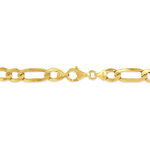 Bracelet Or Jaune Maille Altern&eacute;e - Bracelets mailles Homme | Marc Orian