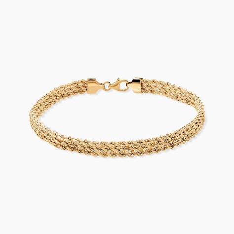 Bracelet Cordelia Maille Corde 3 Rangs Or Jaune - Bracelets mailles Femme | Marc Orian