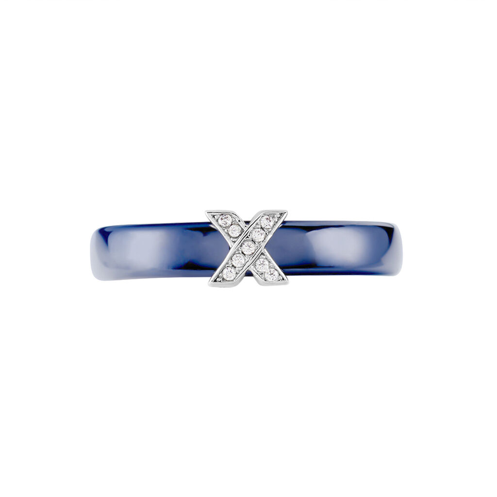 Bague Edwin Argent Blanc Céramique Oxyde - Bague fantaisie Femme | Marc Orian