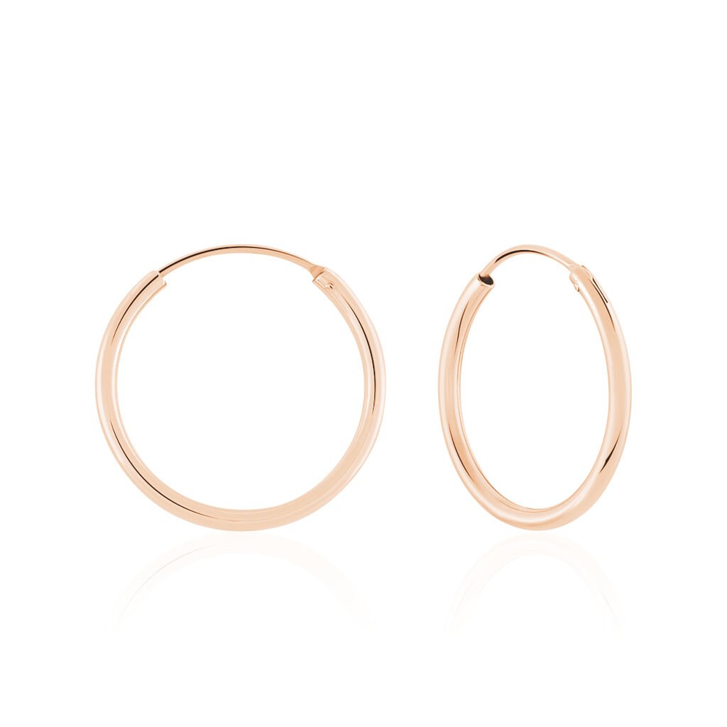 Créoles Argent Rose Olympia - Créoles Femme | Marc Orian