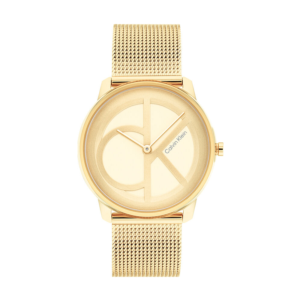 Montre Calvin Klein Iconic Mesh Champagne - Montres &eacute;tanches Femme | Marc Orian