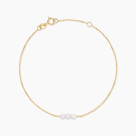 Bracelet Or Jaune Heliantheme Perles - Bracelets cha&icirc;nes Femme | Marc Orian