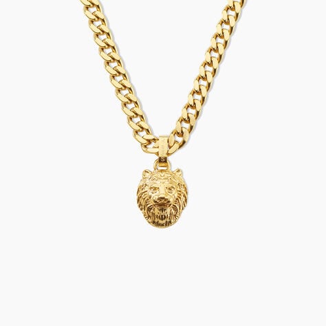 Collier Guess Lion King Acier Jaune - Colliers fantaisie Homme | Marc Orian